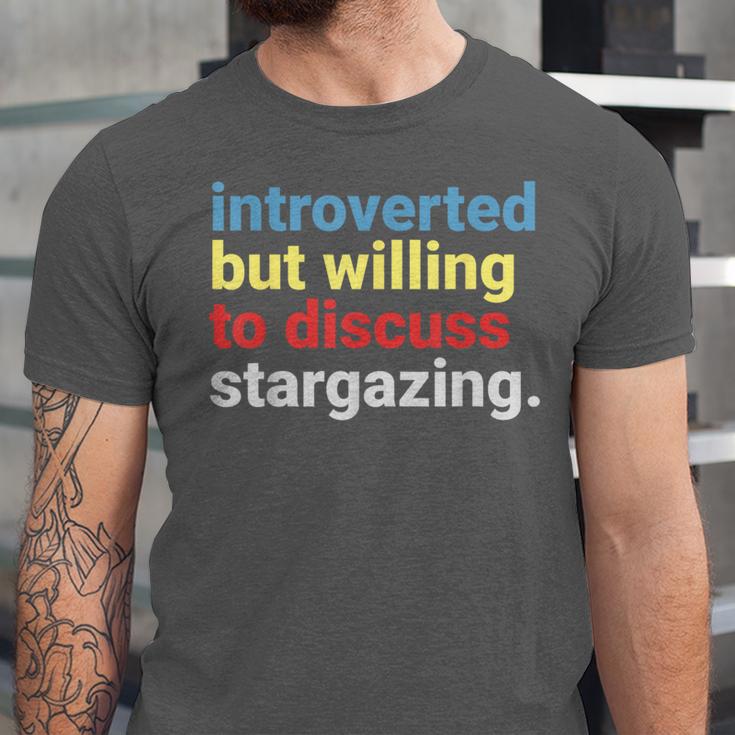 Retro Introverted But Willing Stargazing Lover Unisex Jersey T-Shirt Retro Introverted But Willing Stargazing Lover Unisex Jersey T-Shirt