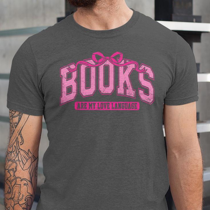 Retro Pink Coquette Bow Valentine Book Lover Varsity Unisex Jersey T-Shirt Retro Pink Coquette Bow Valentine Book Lover Varsity Unisex Jersey T-Shirt