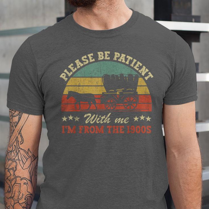 Retro Please Be Patient With Me I'm From The 1900s Unisex Jersey T-Shirt