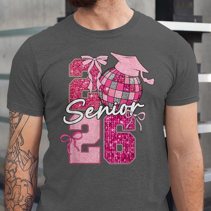 Retro Senior 2026 Coquette Bow Graduation Class Of 2026 Unisex Jersey T-Shirt