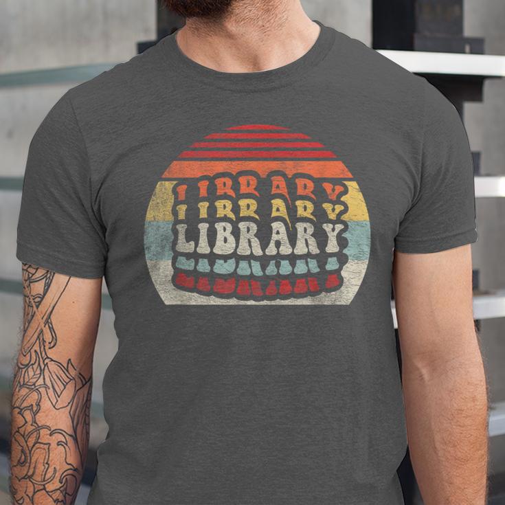 Retro Vintage Bookworm Library Shirt Book Lover Unisex Jersey T-Shirt