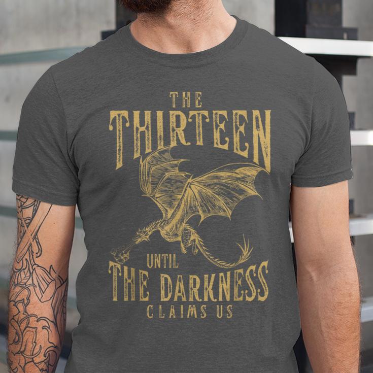 Retro Vintage The Thirteen Until The Darkness Claims Us Book Unisex Jersey T-Shirt