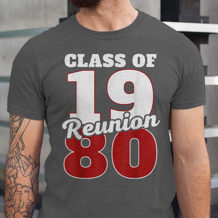 Reunion 1980 Class Of 1980 Reunion 80 Graduation 1980 Unisex Jersey T-Shirt