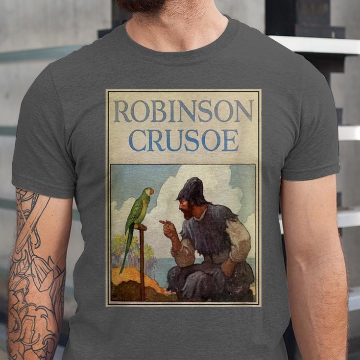 Robinson Crusoe Book Cover 1920 Unisex Jersey T-Shirt