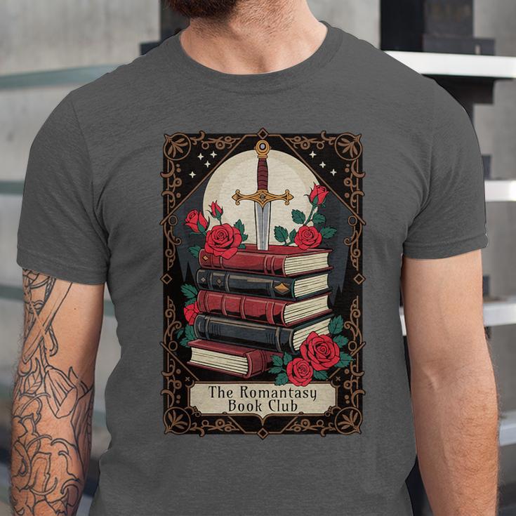 Romantasy Book Club Tarot Card Unisex Jersey T-Shirt Romantasy Book Club Tarot Card Unisex Jersey T-Shirt