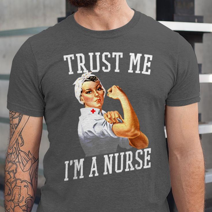 Rosie Riveter Nurse Shirt Nurse Graduation Shirt Unisex Jersey T-Shirt