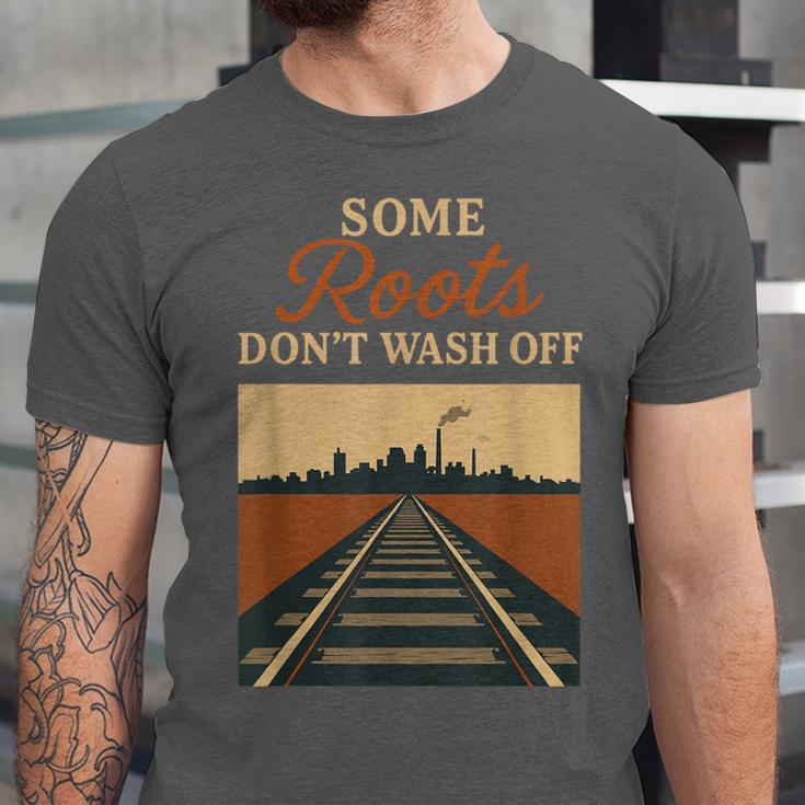Rust Belt Midwest Nostalgia Steel Town Working Class Pride Unisex Jersey T-Shirt