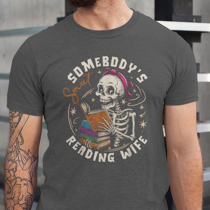 S Mut Book Spicy Romance Somebody's S Mut Reading Wife Unisex Jersey T-Shirt