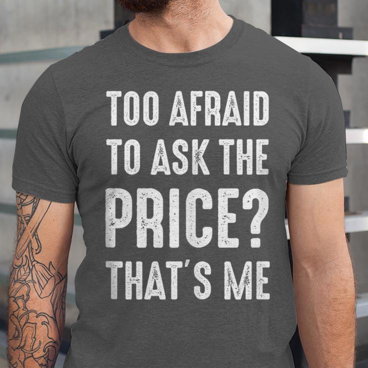 Sarcastic Budget Shopper Introvert Shopping Humor Unisex Jersey T-Shirt Sarcastic Budget Shopper Introvert Shopping Humor Unisex Jersey T-Shirt