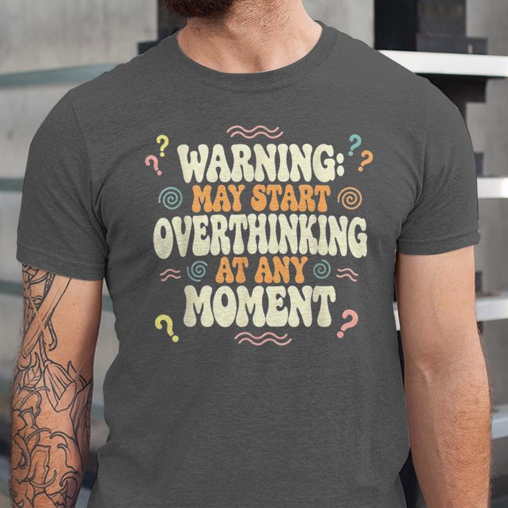 Sarcastic For Deep Thinkers Introverts Groovy Unisex Jersey T-Shirt