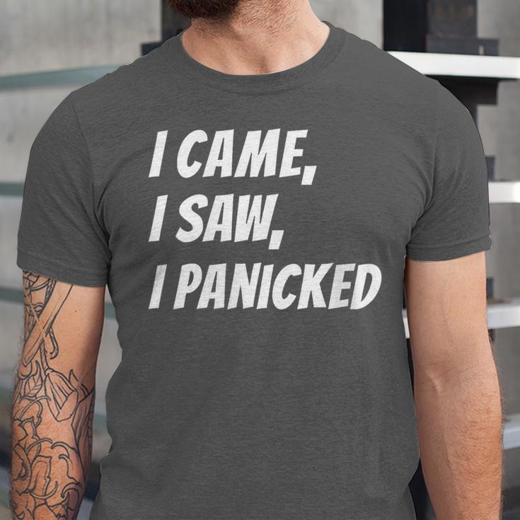 I Came I Saw Meme For Anti Social And Introvert Unisex Jersey T-Shirt