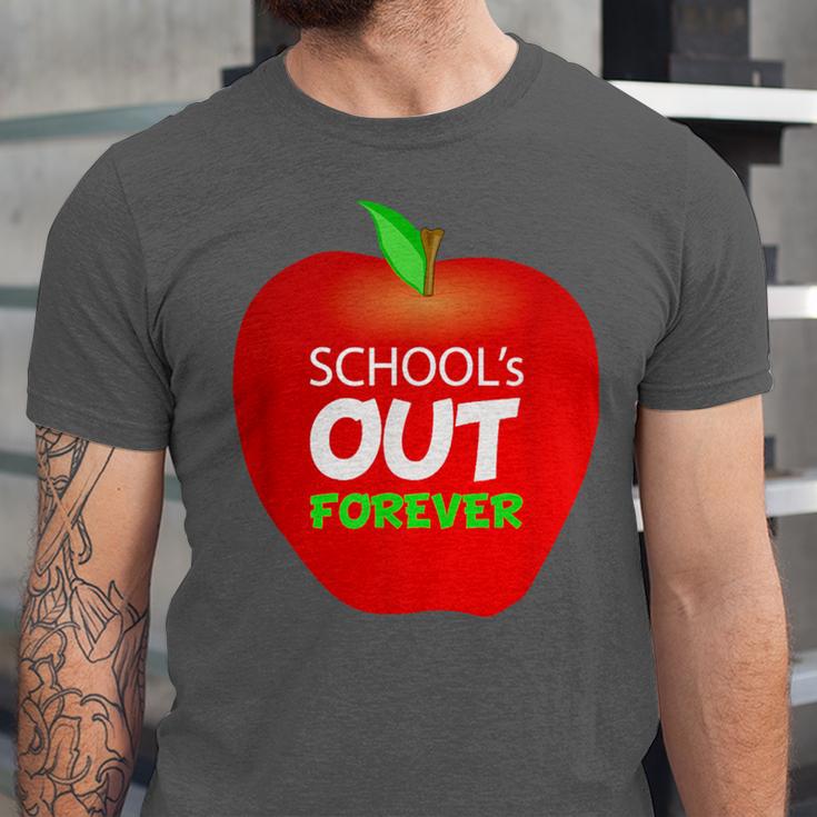 School Is Out Forever Graduation Humor Unisex Jersey T-Shirt