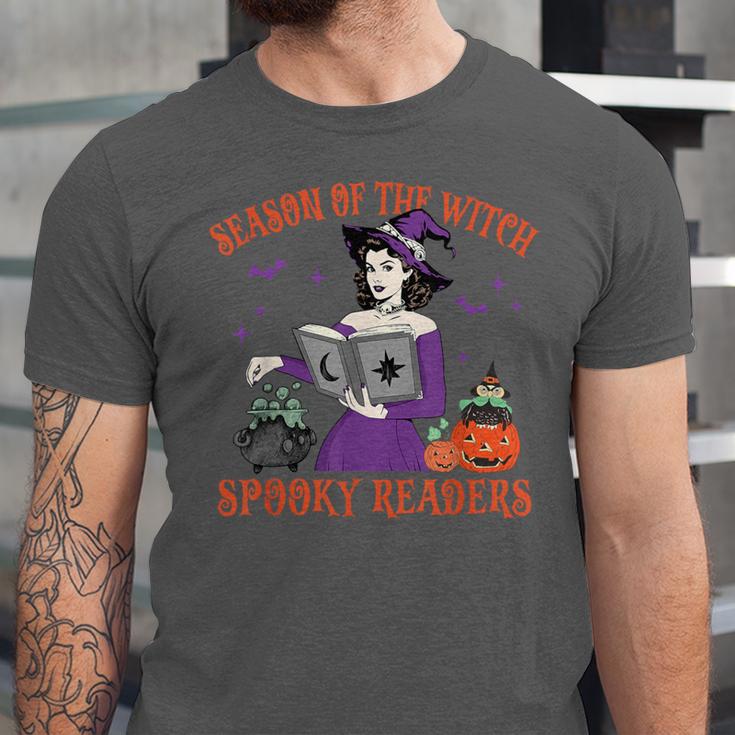 Season Of The Witch Spooky Readers Spell Book Hallowen Unisex Jersey T-Shirt