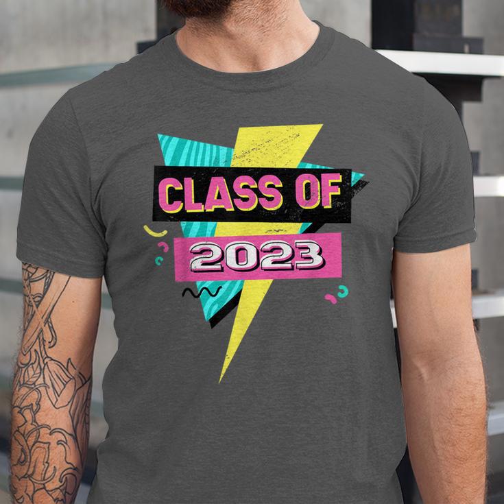 Senior 2023 Graduation Class Of 2023 Retro 90's Graduation Unisex Jersey T-Shirt