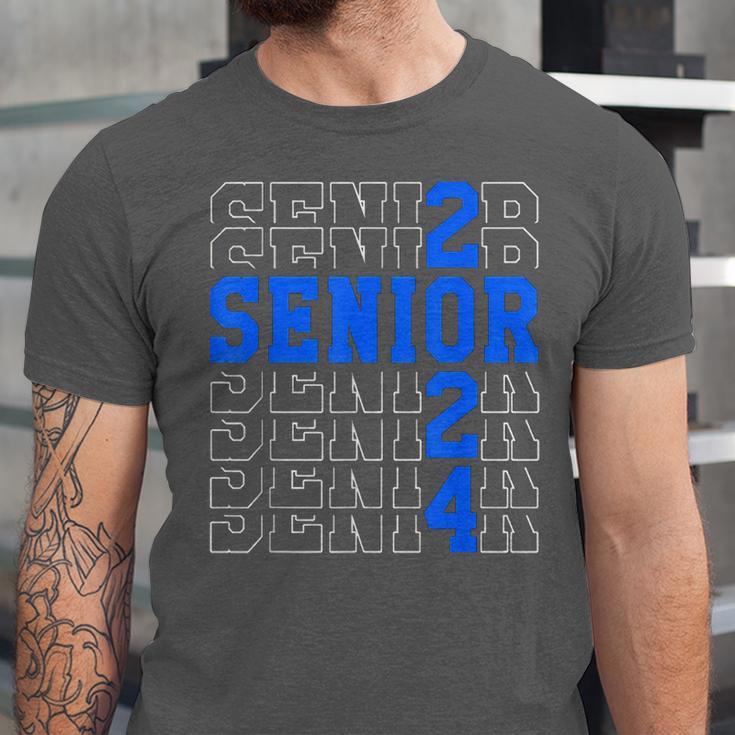 Senior 2024 Graphic Class Of 2024 Graduation Graphic Unisex Jersey T-Shirt