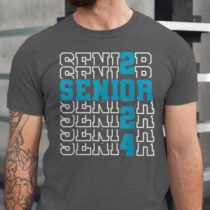 Senior 2024 Graduation Class Of 2024 Senior Boys Girls Unisex Jersey T-Shirt