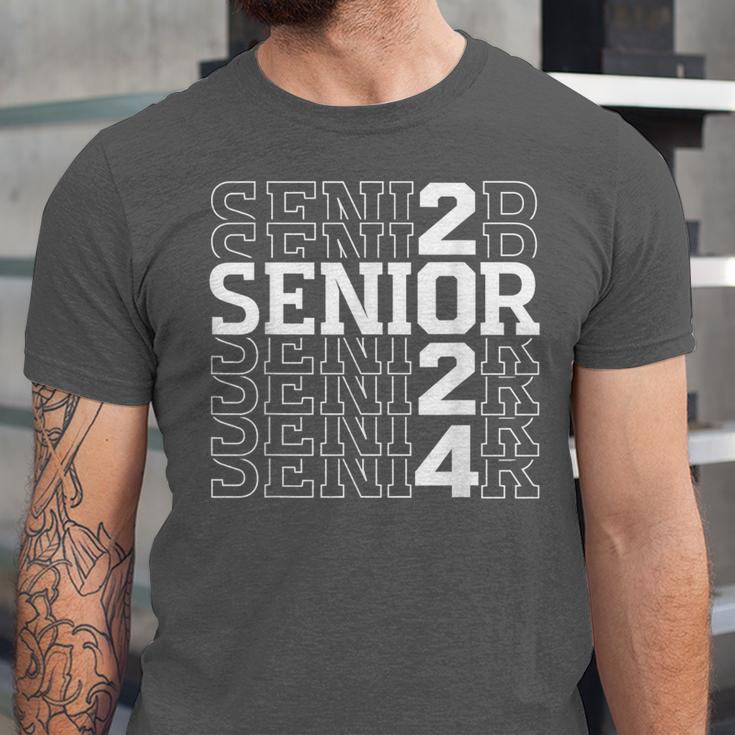 Senior 2024 Graduation Graduate Class Of 2024 Women Boy Girl Unisex Jersey T-Shirt
