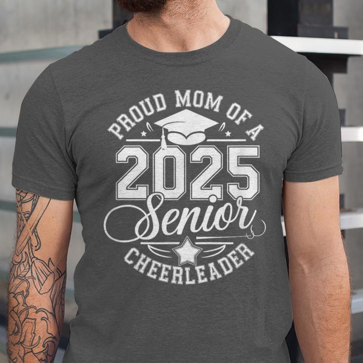 Senior 2025 Cheer Team Mom High School Graduation Outfit Unisex Jersey T-Shirt