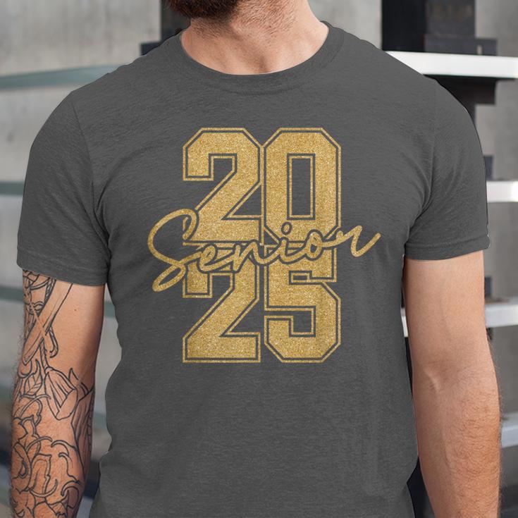 Senior 2025 Class Of 2025 Gold Senior Graduation Unisex Jersey T-Shirt