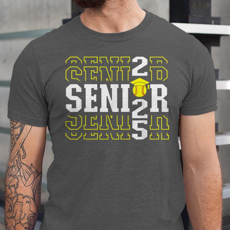 Senior 2025 Softball Class Of 2025 Graduation Unisex Jersey T-Shirt