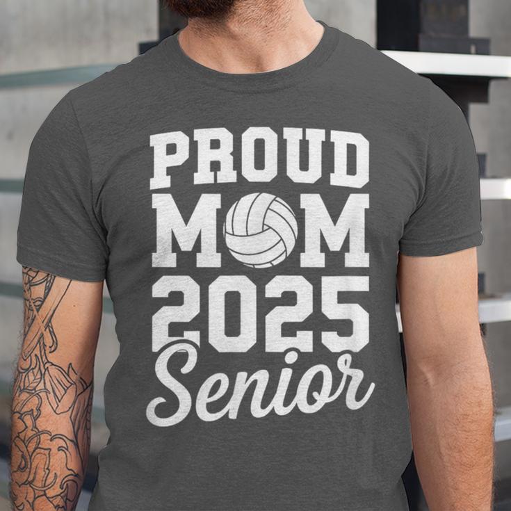 Senior 2025 Volleyball Mom High School Graduation Outfit Fun Unisex Jersey T-Shirt