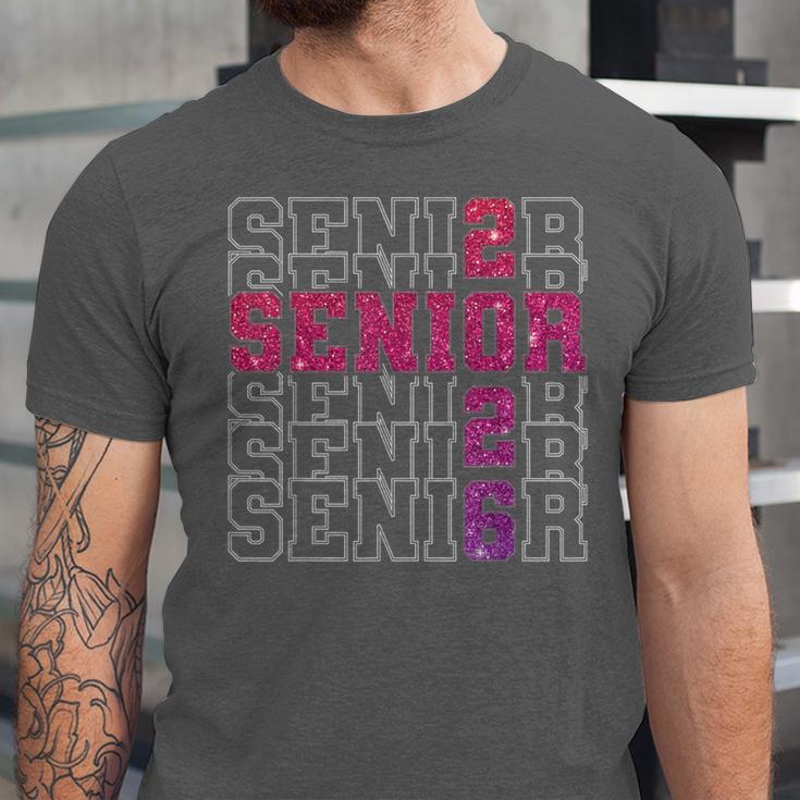 Senior 2026 Class Of 2026 Graduation 2026 Pink Girl Women Unisex Jersey T-Shirt