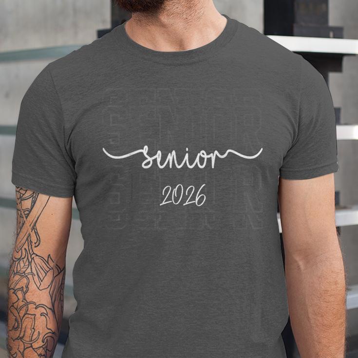 Senior 2026 Class Of 2026 School Year Graduation Men Women Unisex Jersey T-Shirt