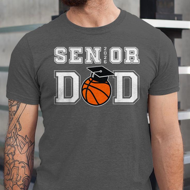 Senior 2026 Dad Basketball Graduation Unisex Jersey T-Shirt