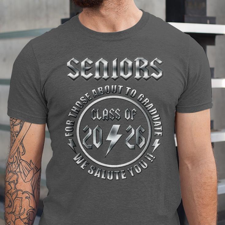 Senior 2026 Iconic Classic Rock Graduation Retro Unisex Jersey T-Shirt
