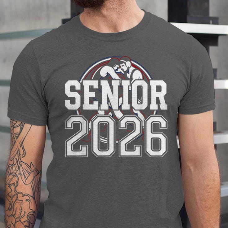Senior 2026 Wrestling Class Of 2026 Wrestler Graduation Unisex Jersey T-Shirt