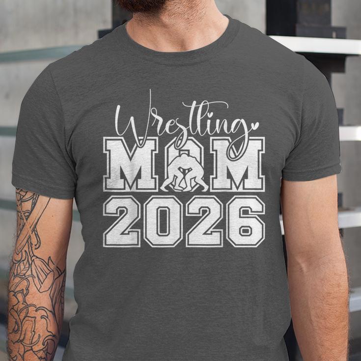 Senior 2026 Wrestling Mom Proud Senior 2026 Mom Graduation Unisex Jersey T-Shirt