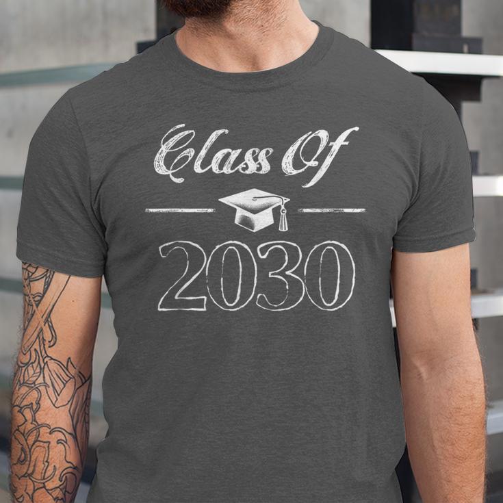 Senior 2030 Class Of 2030 Graduation First Day Of School Unisex Jersey T-Shirt