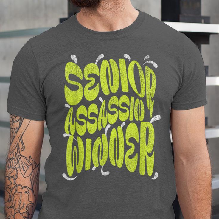 Senior Assassin Winner School Graduation Water Game Unisex Jersey T-Shirt