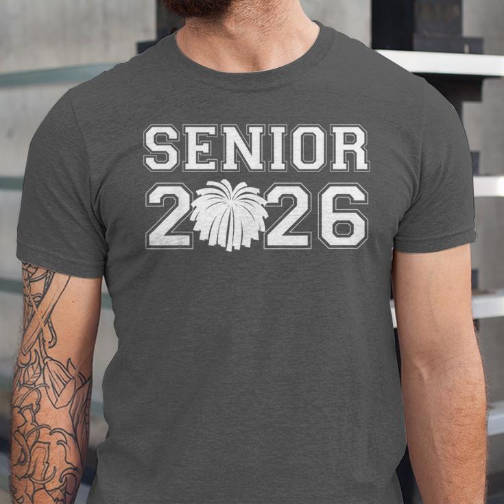 Senior Cheerleader Cheer Class Of 2026 Graduation Graduate Unisex Jersey T-Shirt