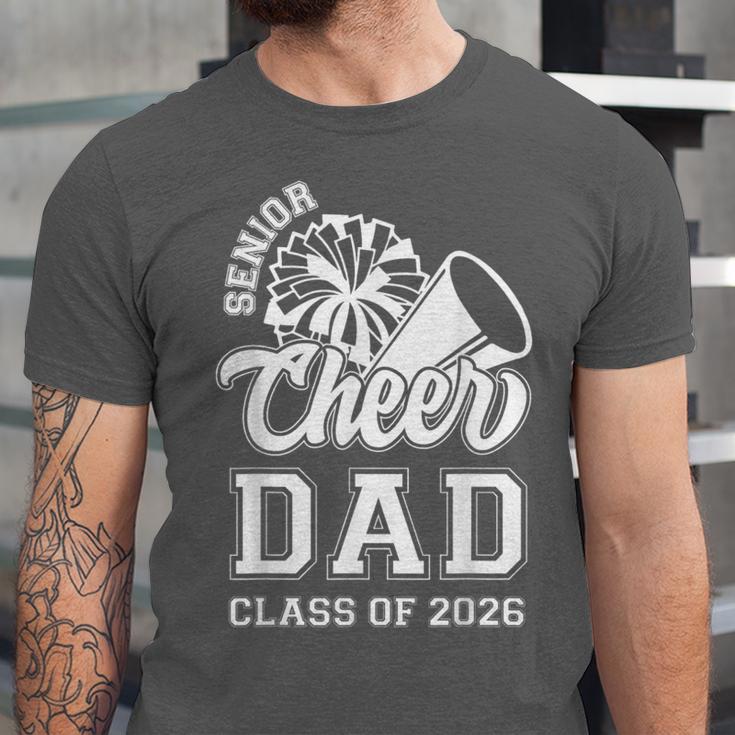 Senior Cheerleader Dad Cheer Class Of 2026 Graduation Men Unisex Jersey T-Shirt