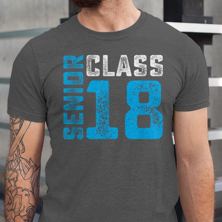 Senior Class 18 Shirt Graduation Apparel T-Shirt Unisex Jersey T-Shirt