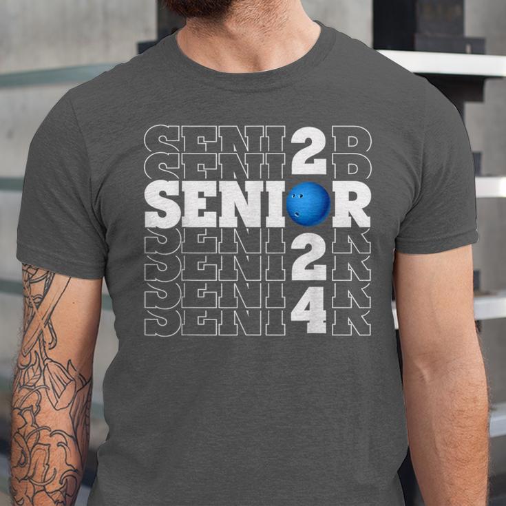 Senior Class Of 2024 Bowling First Day Of School Graduation Unisex Jersey T-Shirt