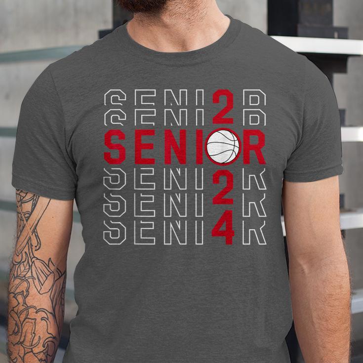 Senior Class Of 2024 Graduation 2024 Maroon Basketball Unisex Jersey T-Shirt