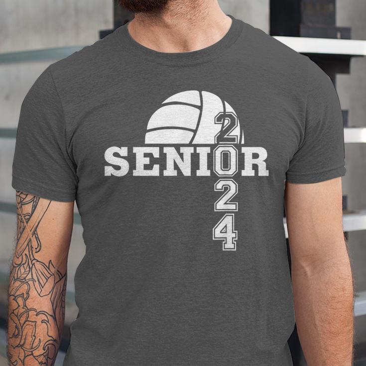 Senior Class Of 2024 Volleyball Seniors School Graduation Unisex Jersey T-Shirt