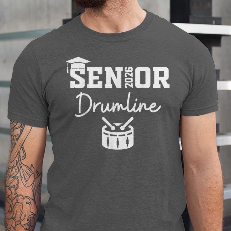 Senior Drumline Class Of 2026 Marching Band Graduation Unisex Jersey T-Shirt