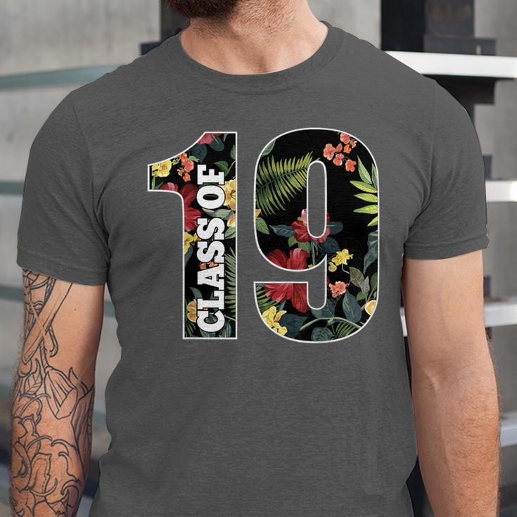 Senior Floral Class Of 2019 Shirt Graduation Idea Unisex Jersey T-Shirt