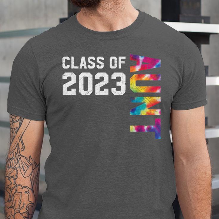 Senior Graduation Class Of 2023 Aunt Senior Tie Dye Unisex Jersey T-Shirt