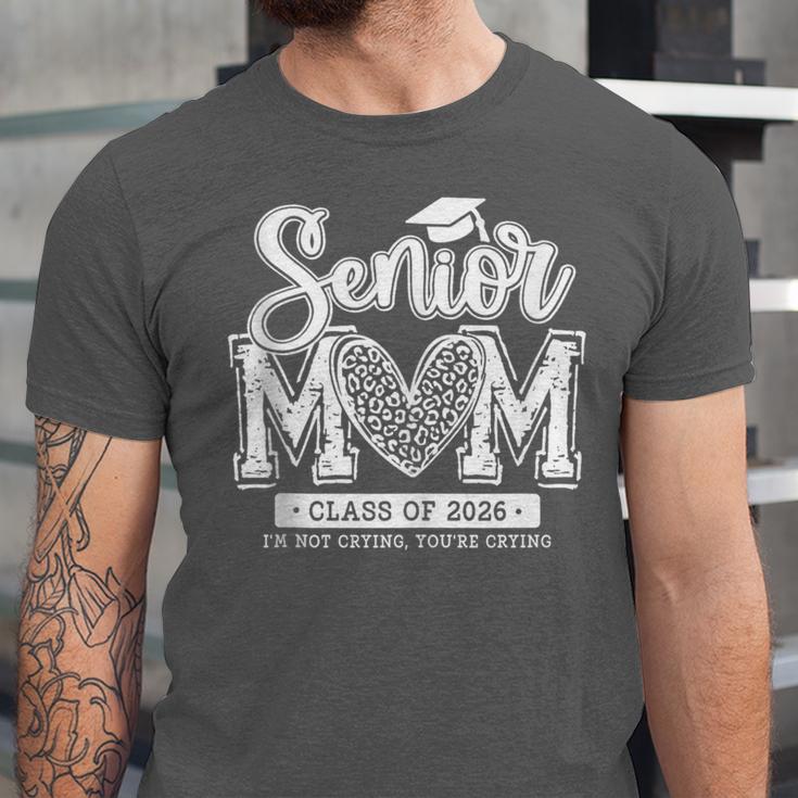 Senior Mom Class Of 2026 Senior Mama 2026 Graduation Leopard Unisex Jersey T-Shirt