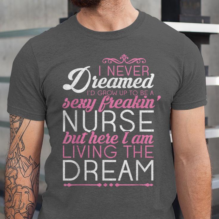 Sexy Freakin' Nurse NursingShirt For RN Graduation Unisex Jersey T-Shirt