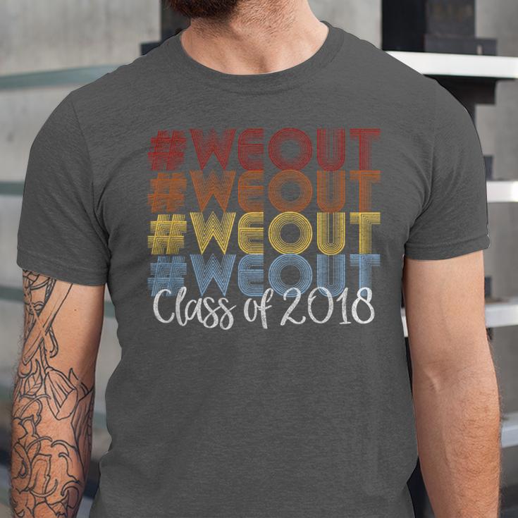 We Out Shirt Graduation For Her Him Class Of 2018 Unisex Jersey T-Shirt
