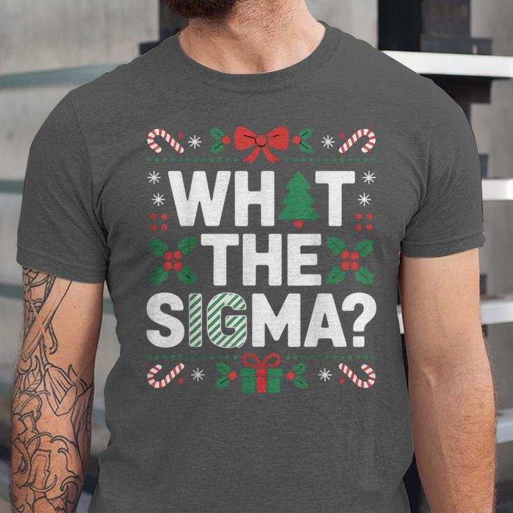 What The Sigma Christmas Party Outfit For Introverts Unisex Jersey T-Shirt What The Sigma Christmas Party Outfit For Introverts Unisex Jersey T-Shirt