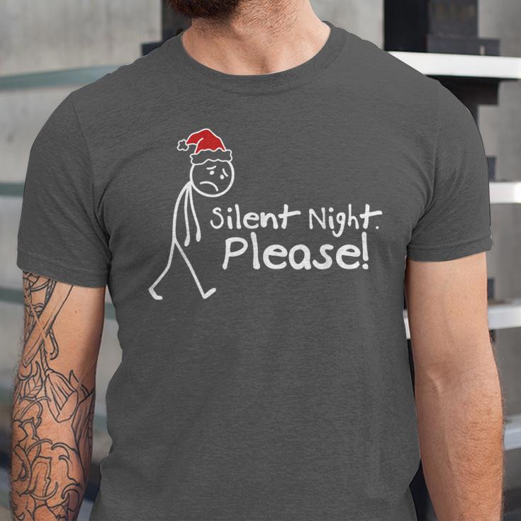 Silent Night Please Christmas Introvert Unisex Jersey T-Shirt Silent Night Please Christmas Introvert Unisex Jersey T-Shirt