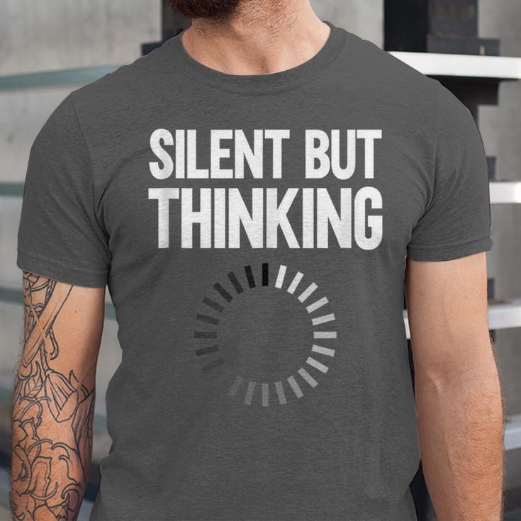 Silent But Thinking Introvert Unisex Jersey T-Shirt Silent But Thinking Introvert Unisex Jersey T-Shirt