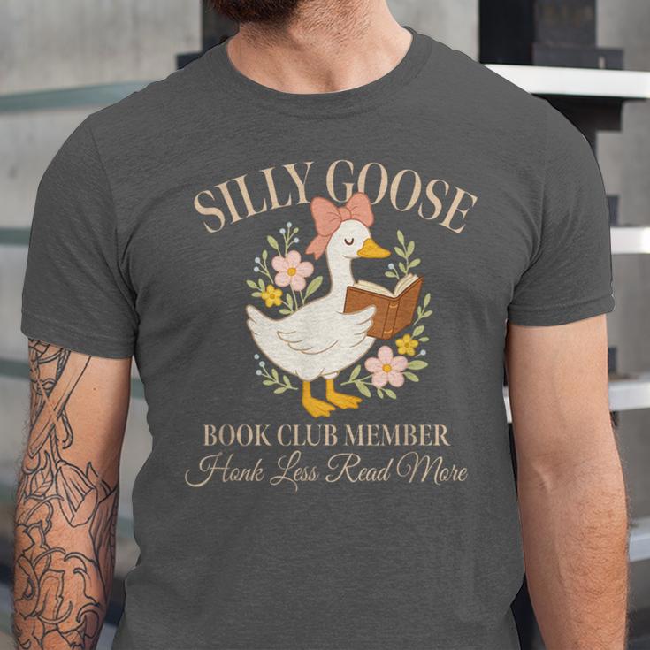 Silly Goose Book Club Member Reading Lover Unisex Jersey T-Shirt Silly Goose Book Club Member Reading Lover Unisex Jersey T-Shirt