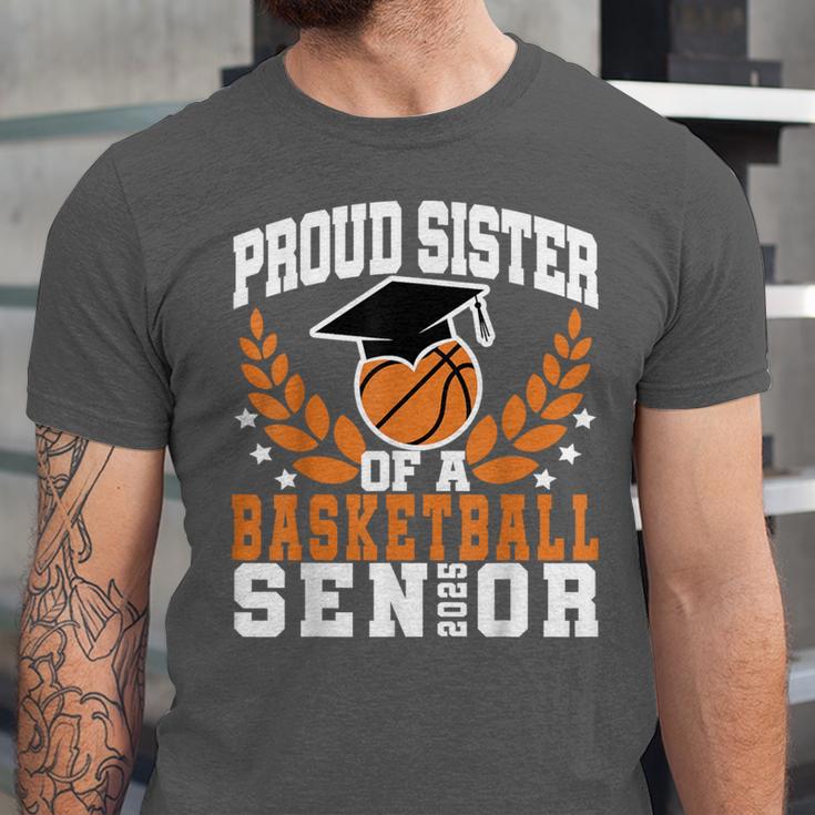 Sister Class Of 2025 Senior Basketball Graduation Family Unisex Jersey T-Shirt